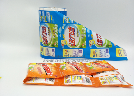 Competitive Price Custom Printing Washing Powder Small Sachets Plastic Roll Film Detergent Powder Packaging Film Roll