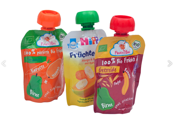 Durable And Leakage-proof Customize Printed Spout Pouch Doypacks With Nozzle for Fruit Juice and Any Liquid substance