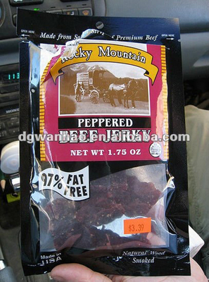 High Barrier Snack Packaging Bags With Clear Window 3 Side Seal