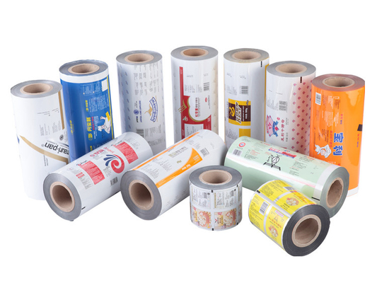 1 - 9 Colors Printed Easy Peel Lid Film Plastic Roll Stock Film ECO Friendly