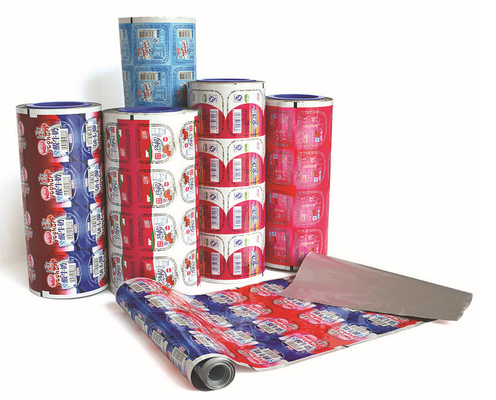 Yogurt Cup Easy Peel Lid Film / Lidding Film In Roll With Strong Sealing