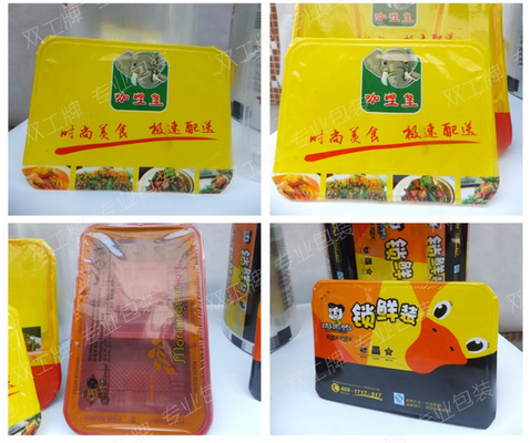 Clear Window High Barrier Food Packaging Lidding Film / Lid Film For Bacon Tray