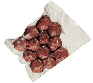 PET / NY / PE Film Sealed Vacuum Packaging Bags For Meat , Sausage
