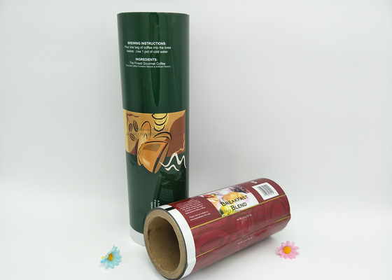 Moisture Proof Laminated Aluminum foil Metalize Foil LDPE Plastic Laminating Roll Film Packaging for Powder Nuts Coffee
