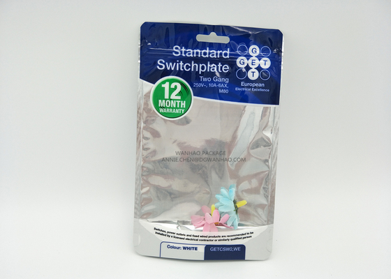 Custom Printed With zipper transparent aluminum foil packaging bag For Snack Nuts Coffee Food Packaging