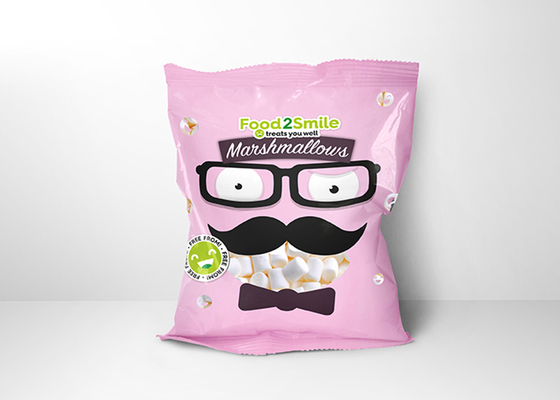 Customized Printing And Size Snack Food Packaging For Cracker Chips Dried Nuts , Aluminum Foil Metalized Layer