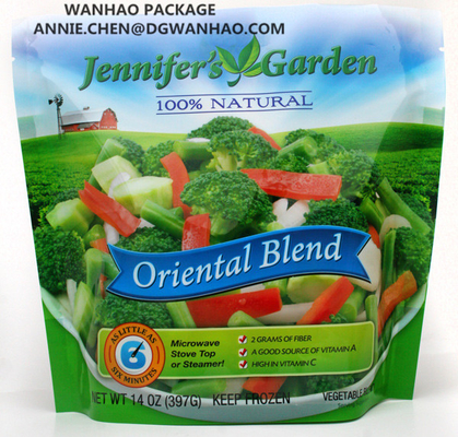 Custom Printing Frozen Food Packaging Bag , Frozen Vegetable & Fruits Packaging Bag