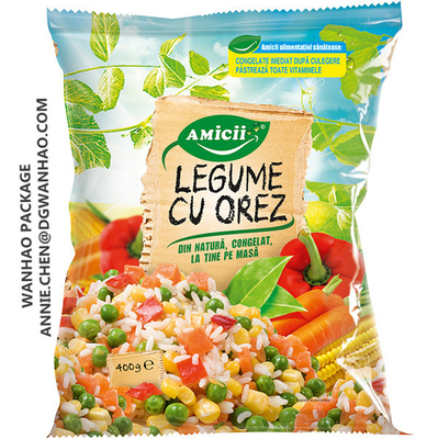 Custom Printing Frozen Food Packaging Bag , Frozen Vegetable & Fruits Packaging Bag